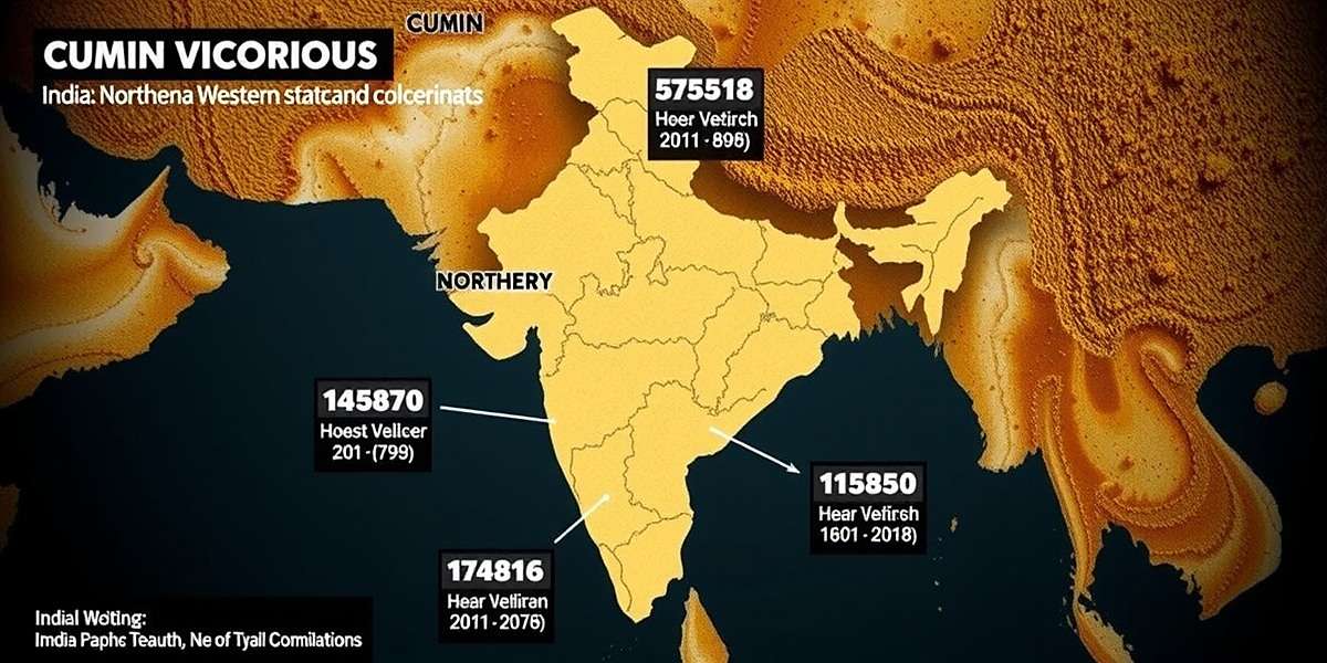 Cumin Victorious Regional Popularity Map of India showing Cumin Victorious popularity with highest concentration in Northern and Western states
